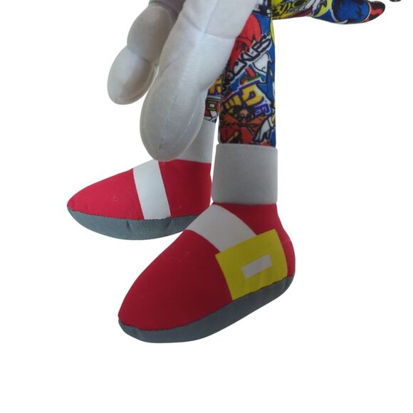 Toy Factory Sonic‎ The Hedgehog Plush Toy 18" Sticker Bomb Design Multicolor - Picture 14 of 15
